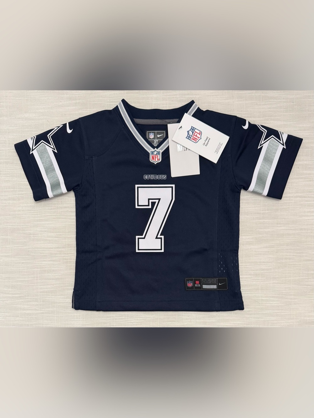 Nike Dallas Cowboys Trevon Diggs #7 Jersey Size 3T Navy NFL NEW